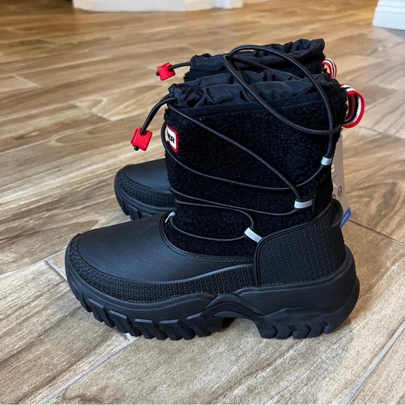 Hunter NWOB Women's Wanderer Short Faux Fur Cold Weather Winter Boots SIZE 5 - Picture 7 of 16